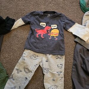 Carters Outfits 18 months boys Dinosaurs
